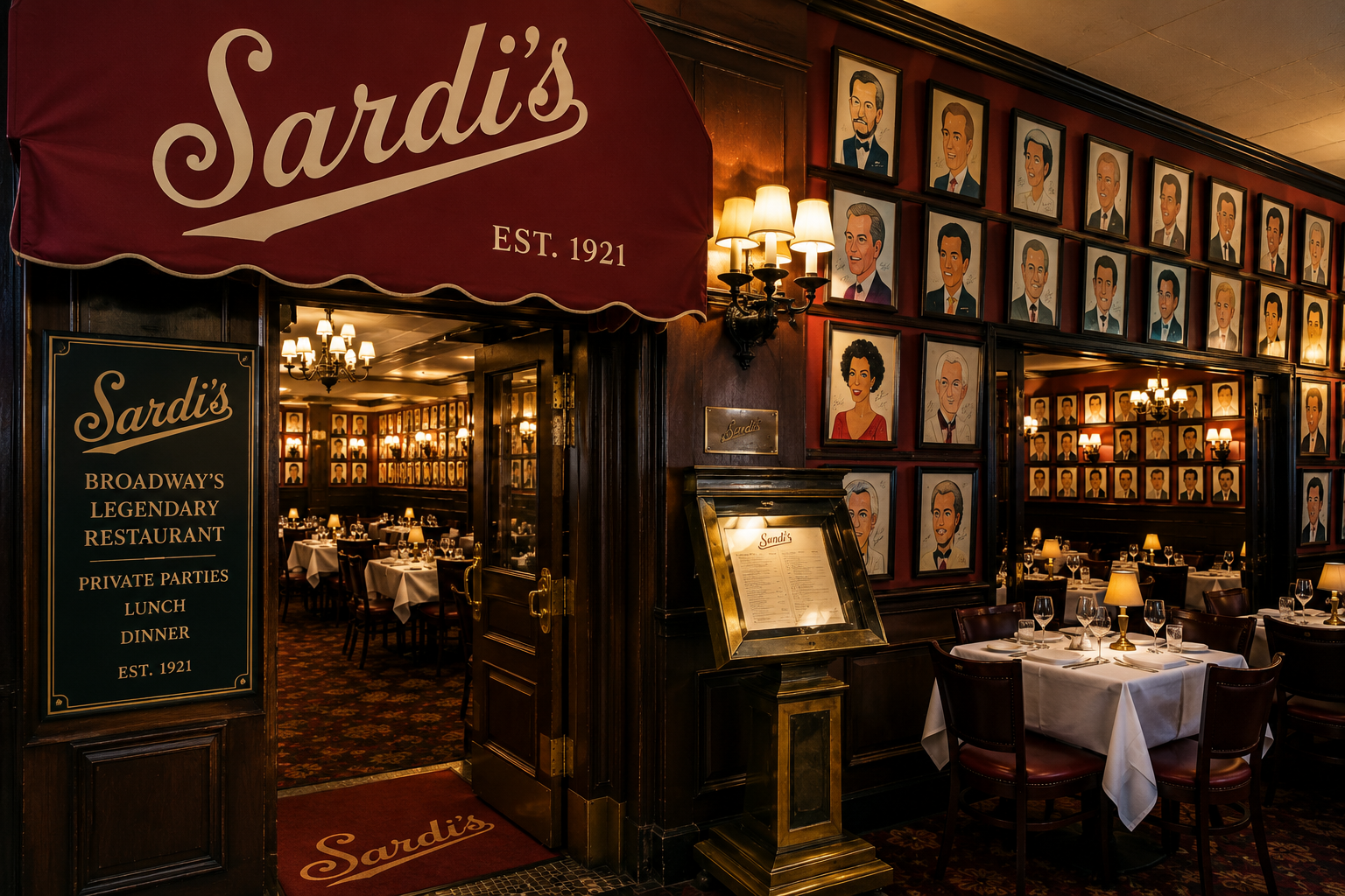 Sardi's restaurant Broadway Times Square pre-show dining