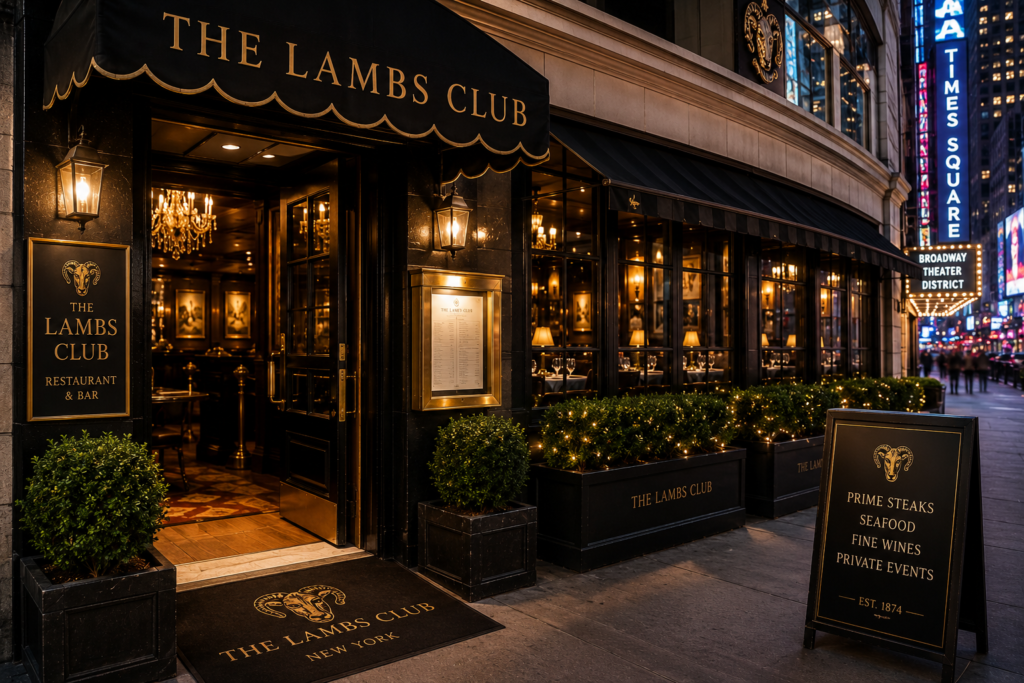 The Lambs Club restaurant near Times Square for special occasions